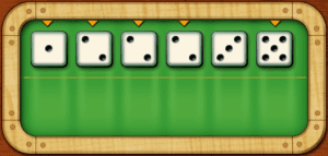 Scorable Dice, 1. three of a kind, &a 5