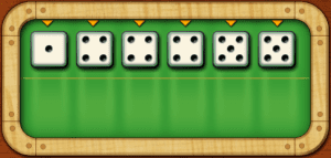 Roll with scorable dice, 1, three of a kind, & 5s